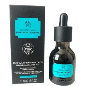 The Body Shop New In Box Himalayan Charcoal Skin Clarifying Night Peel 30mls